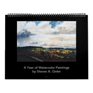 Kalender van waterverf schilderijen van Steven Giv