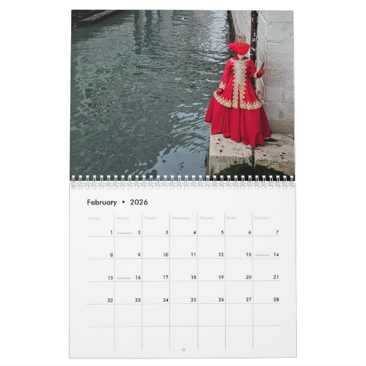 Kalender Venetië 2026 (Feb 2026)