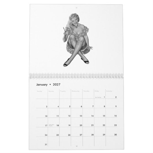 Kalender Vintage Blonde Pin-up Meisjes 2011 (Jan 2027)
