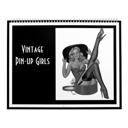 Kalender Vintage Pin-up Meisjes 14 Afbeeldingen Fe (Hoes)