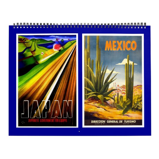 Kalender Vintage Reisposters (Hoes)