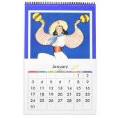 Kalender Vintage Reisposters Eenvoudig (Jan 2027)
