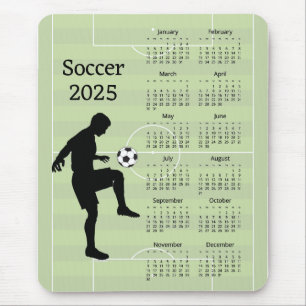 Kalender voetbal 2025 muismat
