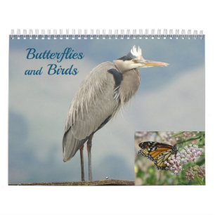 Kalender - Vogels en vlinders