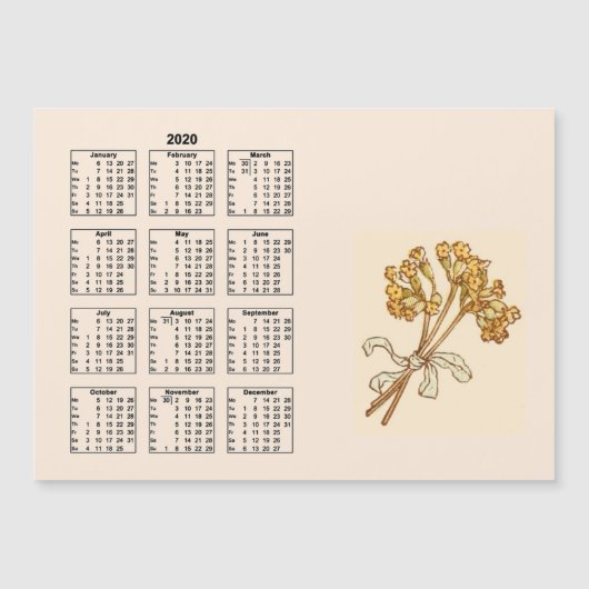 Kalender Voljaar 2020 Natuur Bloemen #10 (Voorkant)