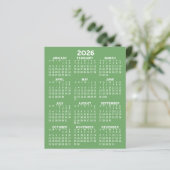 Kalender - Volledig jaar Basic - Flat Sheet Paper (Staand voorkant)