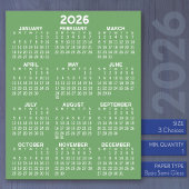 Kalender - Volledig jaar Basic - Flat Sheet Paper