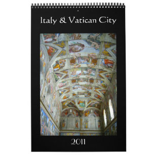 kalender voor 2011 met één pagina voor italië e