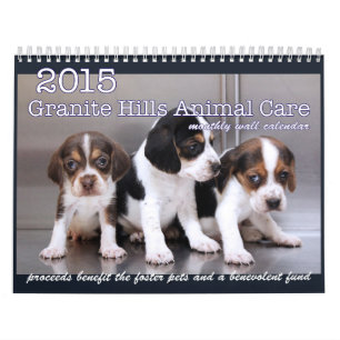 Kalender voor 2015 Graniet Hills Animal Care
