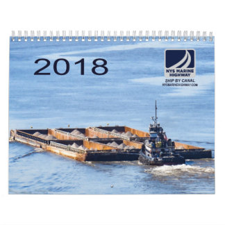 Kalender voor 2018 van NYS Marine Highway Tugs & B