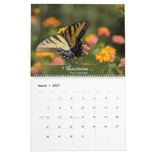 kalender voor 2020 met bijbelverzen (Mar 2027)