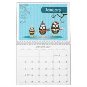 Kalender voor 2020-vogels (Jan 2027)