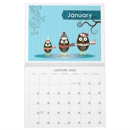 Kalender voor 2020-vogels (Jan 2026)