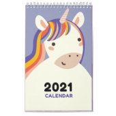 Kalender voor 2021 Cute Kawaii Animals (Hoes)