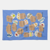 Kalender voor 2023 Rond de Tea Gossip Teacups Theedoek (Horizontaal)