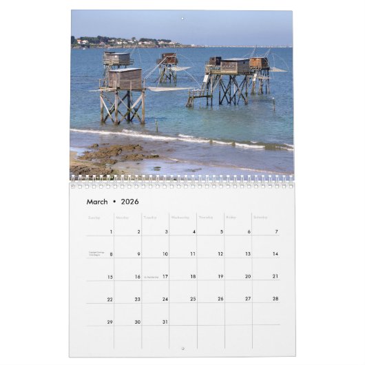 Kalender voor 2023 van de Franse kusten (Mar 2026)