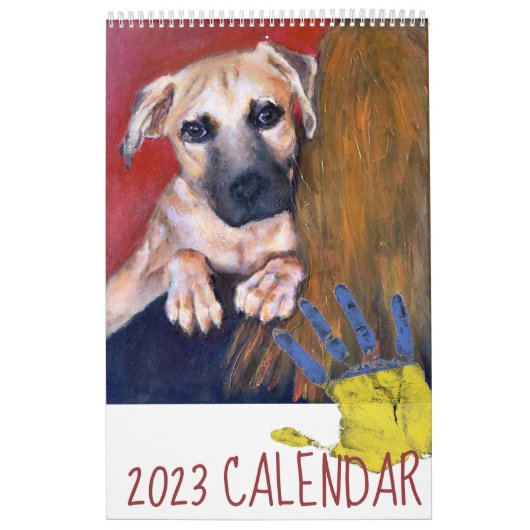 Kalender voor 2023 voor Oekraïne Pet Relief (Hoes)