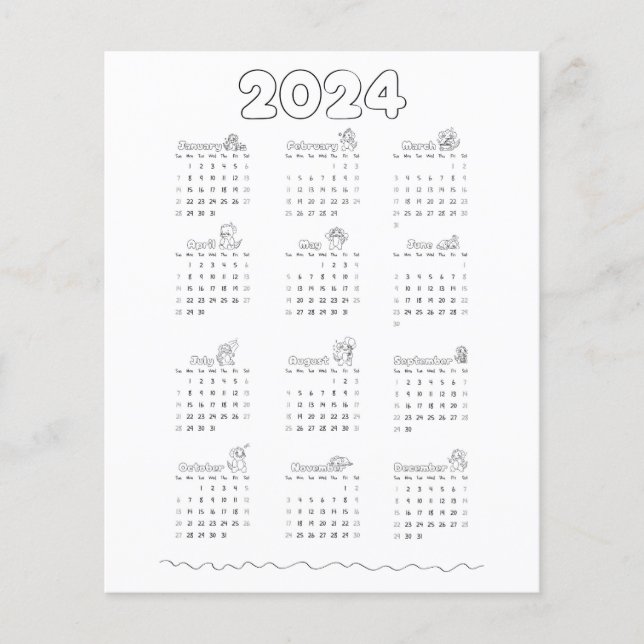 Kalender voor 2024 (Voorkant)