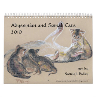 Kalender voor Abyssische en Somalische katten 2015
