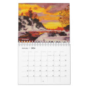 Kalender voor artiesten - Landschappen en zeekapje (Jan 2026)