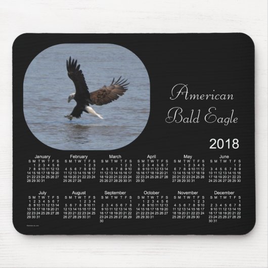 Kalender voor Bald Eagle 2018 door Janz Muismat (Voorkant)