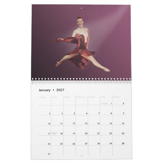 Kalender voor Ballet 2015 (Jan 2027)