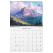 Kalender voor berglandschappen 2026 (Jan 2027)