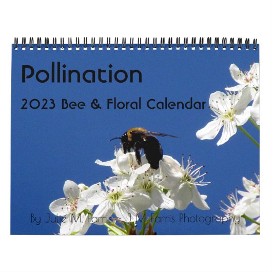 Kalender voor bijen en Floral 2023 (Hoes)