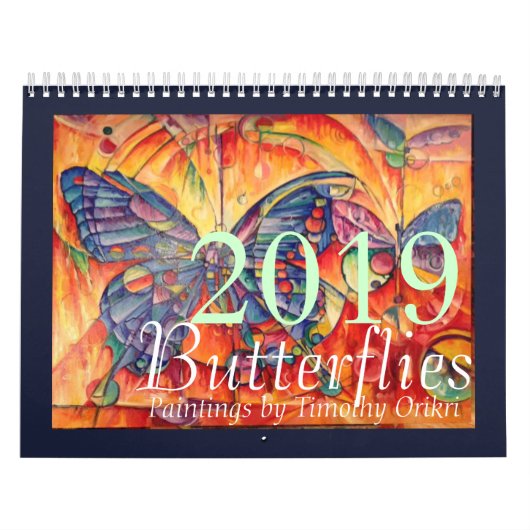 Kalender voor Butterfly 2019 van Timothy Orikri (Hoes)