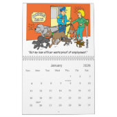 kalender voor cartoons met cadeau aan BANK/FINANCI (Jan 2026)