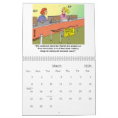 kalender voor cartoons met cadeau aan BANK/FINANCI (Mar 2026)