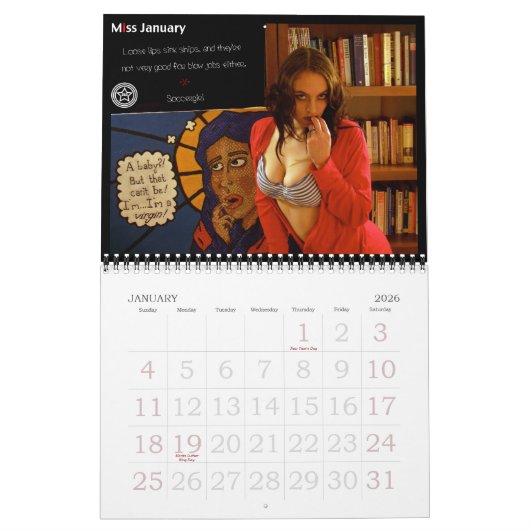 kalender voor D&D-pinup (Jan 2026)