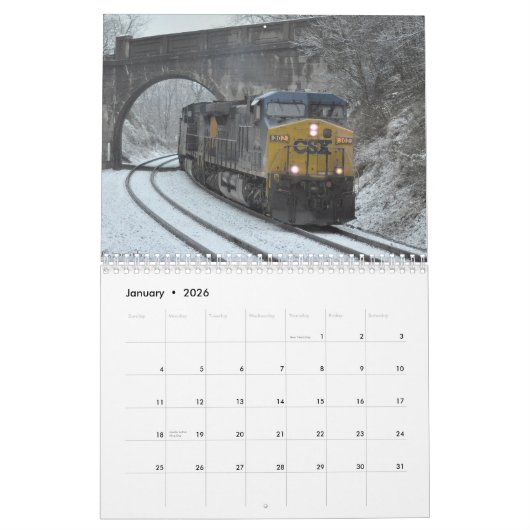 Kalender voor de kolentrein 2013 (Jan 2026)