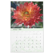 Kalender voor de muur van Dahlias 2021 (Jan 2027)