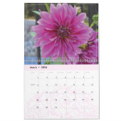 Kalender voor de muur van Dahlias 2021 (Mar 2026)