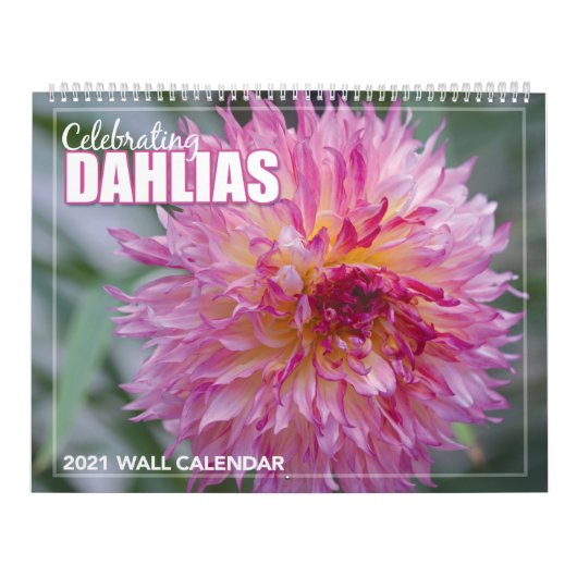 Kalender voor de muur van Dahlias 2021 (Hoes)