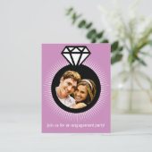 Kalender voor de Ring Photo Engagement Party Kaart (Staand voorkant)
