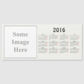 kalender voor de sjabloon 2016 (Voorkant)