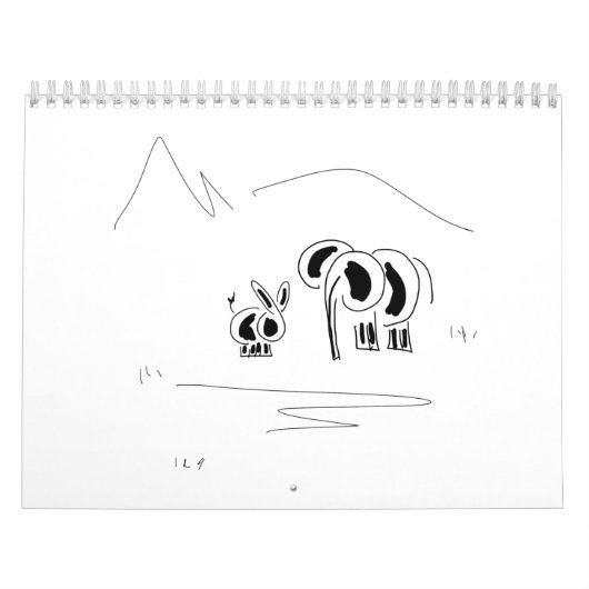 kalender voor donkey en olifant (Hoes)