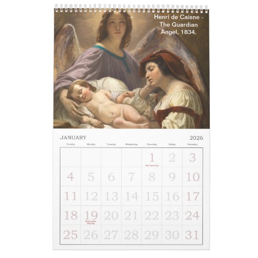 Kalender voor engelen (Jan 2026)