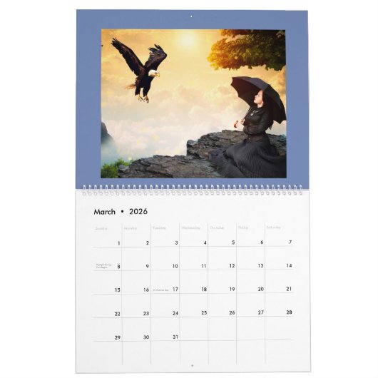 Kalender voor fairies en Fantasy 2018 (Mar 2026)