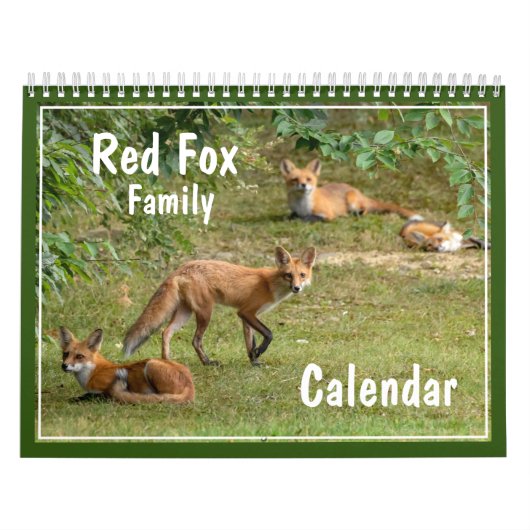 Kalender voor Fox Family (Hoes)