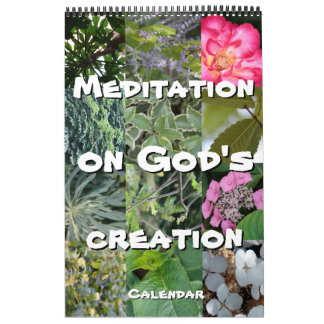 Kalender voor God-mediatie in de tuin: woorden en
