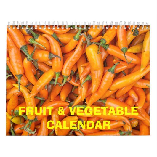 Kalender voor groenten en fruit (Hoes)