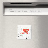 Kalender voor hartenmagneet magneet (Insitu (Vaatwasser))