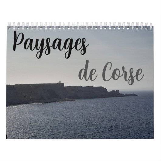 Kalender voor het Corsicaanse landschap (Hoes)