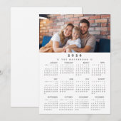 Kalender voor het hele jaar 2026 met foto feestdagenkaart (Voorkant / Achterkant)