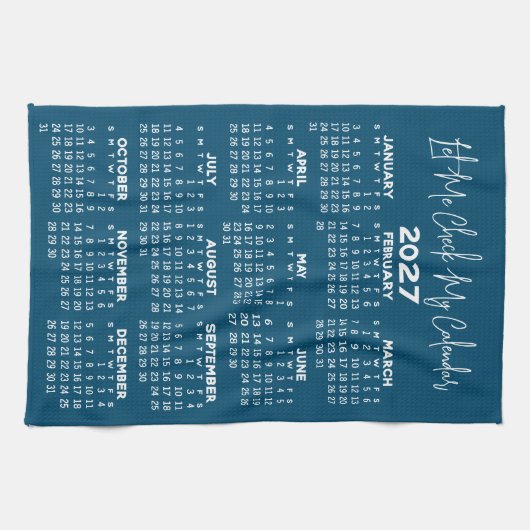Kalender voor het hele jaar - Laat me mijn Theedoek (Horizontaal)
