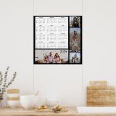Kalender voor het hele jaar met aanpasbare fotocol poster (Keuken)