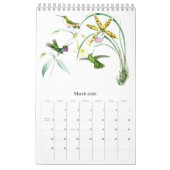Kalender voor Hummingbird Birds Flower Animal 2019 (Mar 2026)